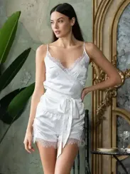 Комплект шелковый с шортами Mia-Amore Windsor 3882