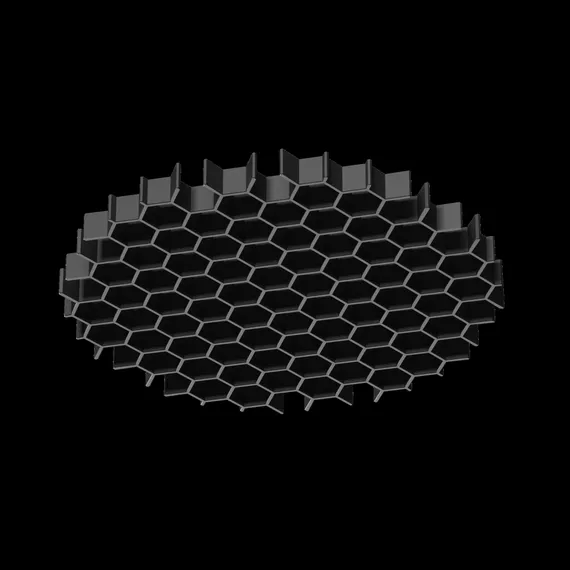 Антибликовая решётка ⌀45мм Technical honeycomb-d45
