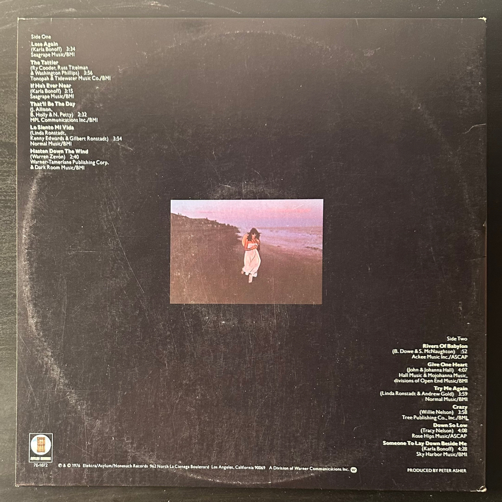 Linda Ronstadt ‎– Hasten Down The Wind (США 1976г.)