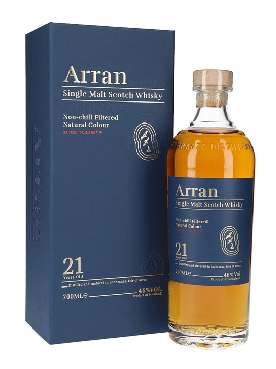 Виски Arran 21 Years Old gift box, 0.7 л.