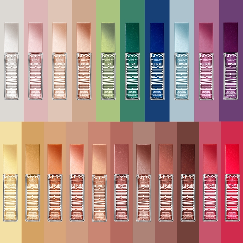 NYX Professional Makeup Ultimate Glow Shots - глянцевые жидкие тени для век, 7,5 ml