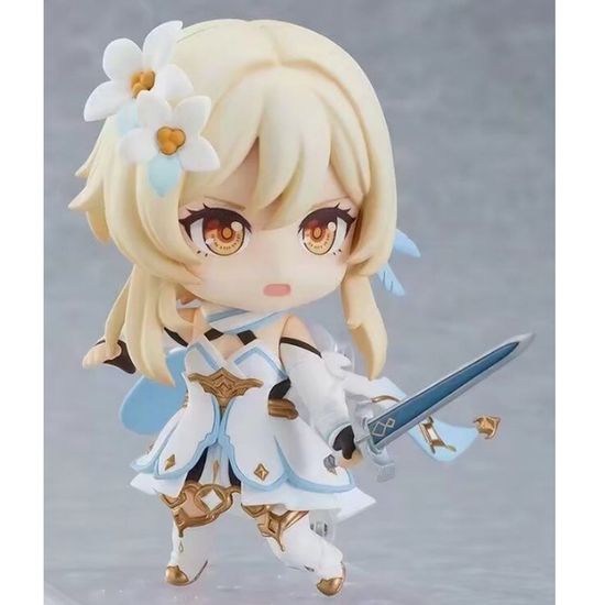 Фигурка нендороид Путешественник, Люмин, Геншин импакт, Genshin [mpact, 10 см