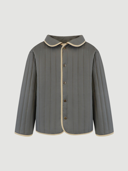 Куртка стёганая двухсторонняя Mjölk Grey/White Grey