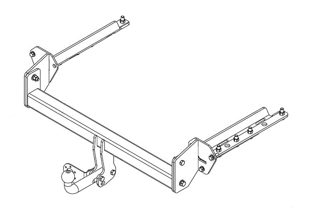 Фаркоп для Subaru Forester 2013-2018 Тип шара: A. Нагрузки: 2000/100 кг, SU 07