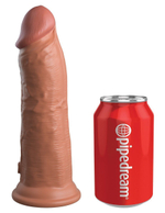 Кофейный фаллоимитатор 8 Silicone Dual Density Cock - 22,8 см. (Цвет: кофейный)