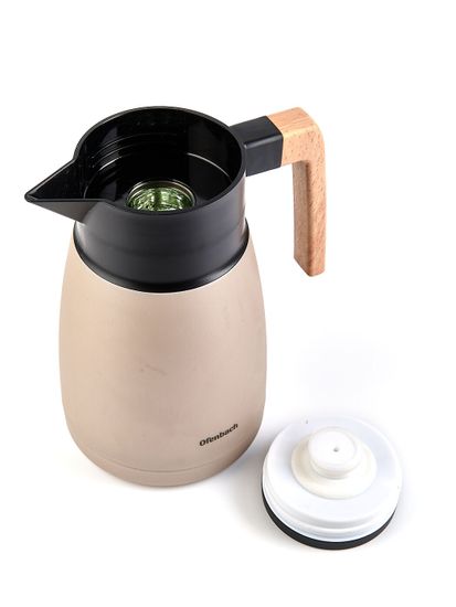 Термос-кувшин 1000 мл. со стеклянной колбой Ofenbach NB 101326 пластиковый корпус