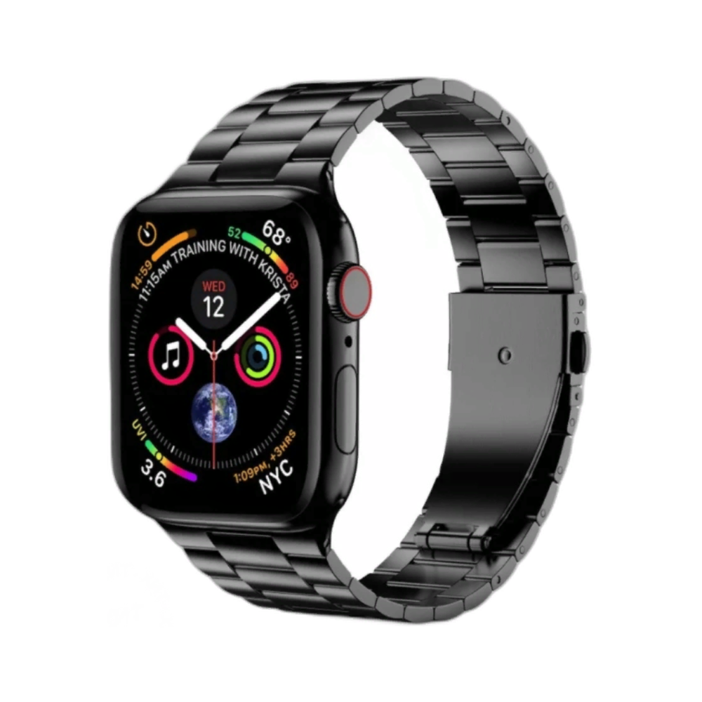 Блочный браслет Apple Watch, 38/40/41, S/M, M/L, черно-графитовый