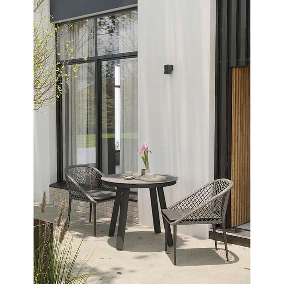 Плетеный стул Sverre, серый