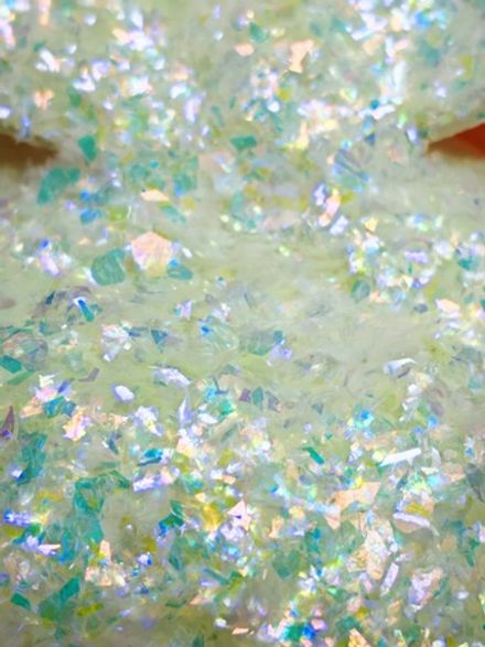 Хлопья - слюда 88718 хамелеон прозрачный - для литья изделий и творчества