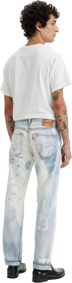 Джинсы Levis 501 Levi's Original Fit LIGHT INDIGO - WORN IN бело-голубые
