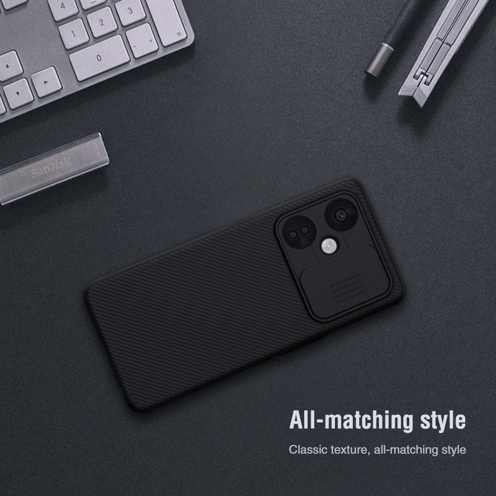 Чехол жесткий для смартфона OnePlus Nord CE3 Lite от Nillkin серии CamShield Case с защитной шторкой для камеры