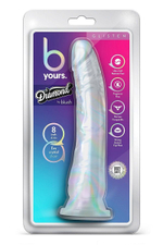 Прозрачный фаллоимитатор-реалистик Glisten - 22,2 см. (Цвет: прозрачный)