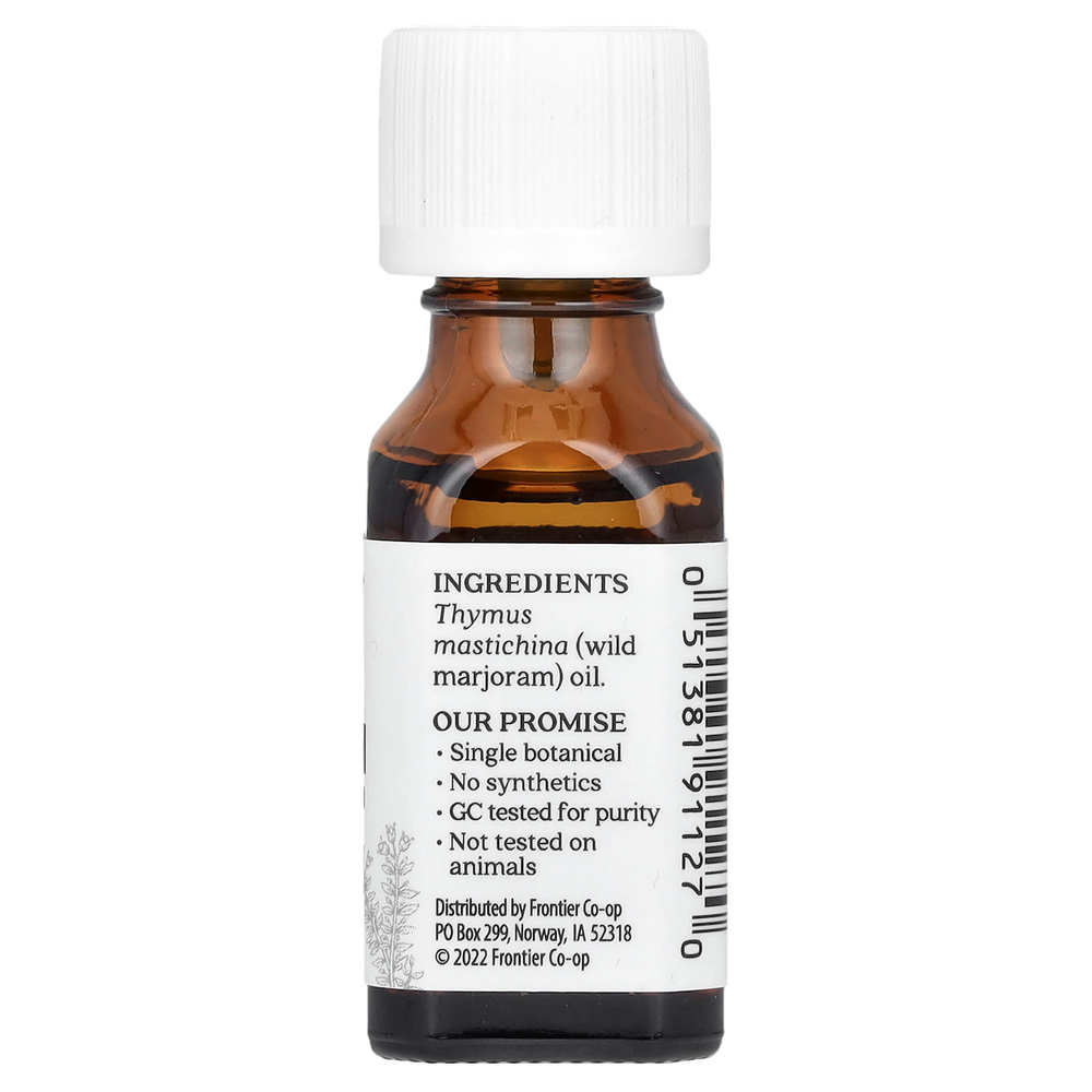 Aura Cacia, чистое эфирное масло, дикий чабрец, 15 мл (0,5 жидк. унции)