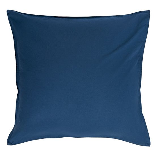 Набор из двух наволочек темно-синего цвета из органического стираного хлопка из коллекции essential, 70х70 см