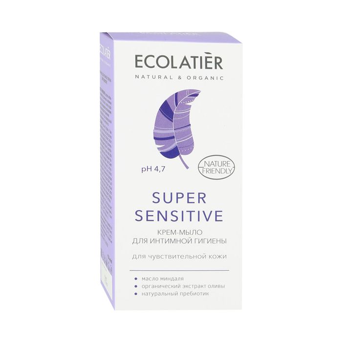 Ecolatier Super Sensitive Крем-мыло дя интимной гигиены для чувствительной кожи 250 мл.