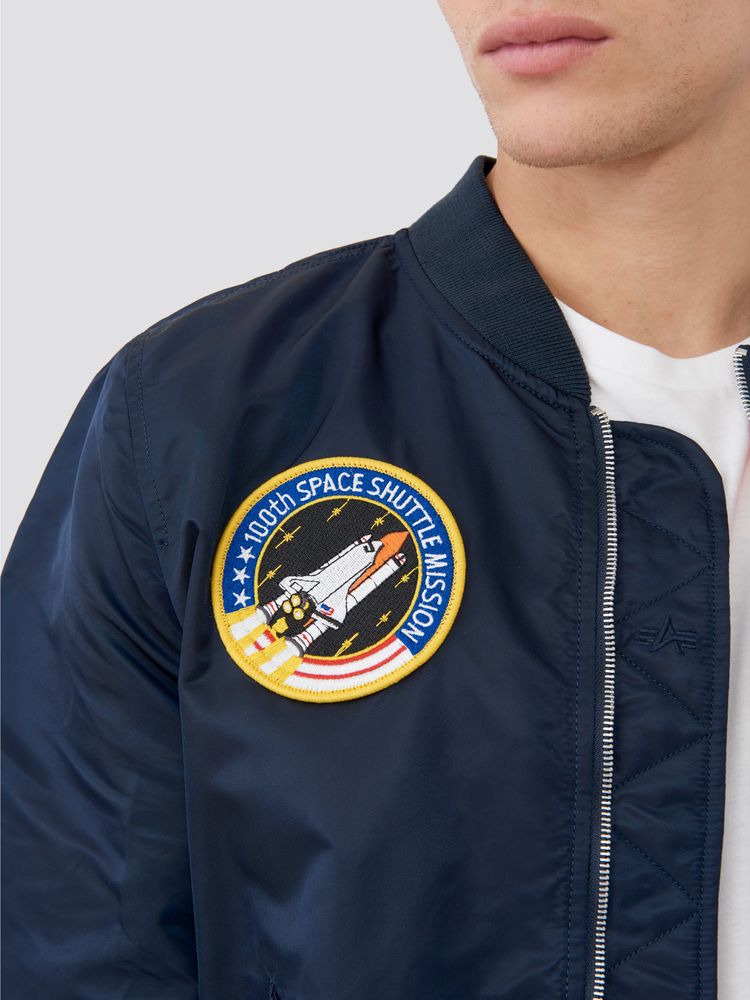 Бомбер Alpha Industries L-2B NASA Replica Blue