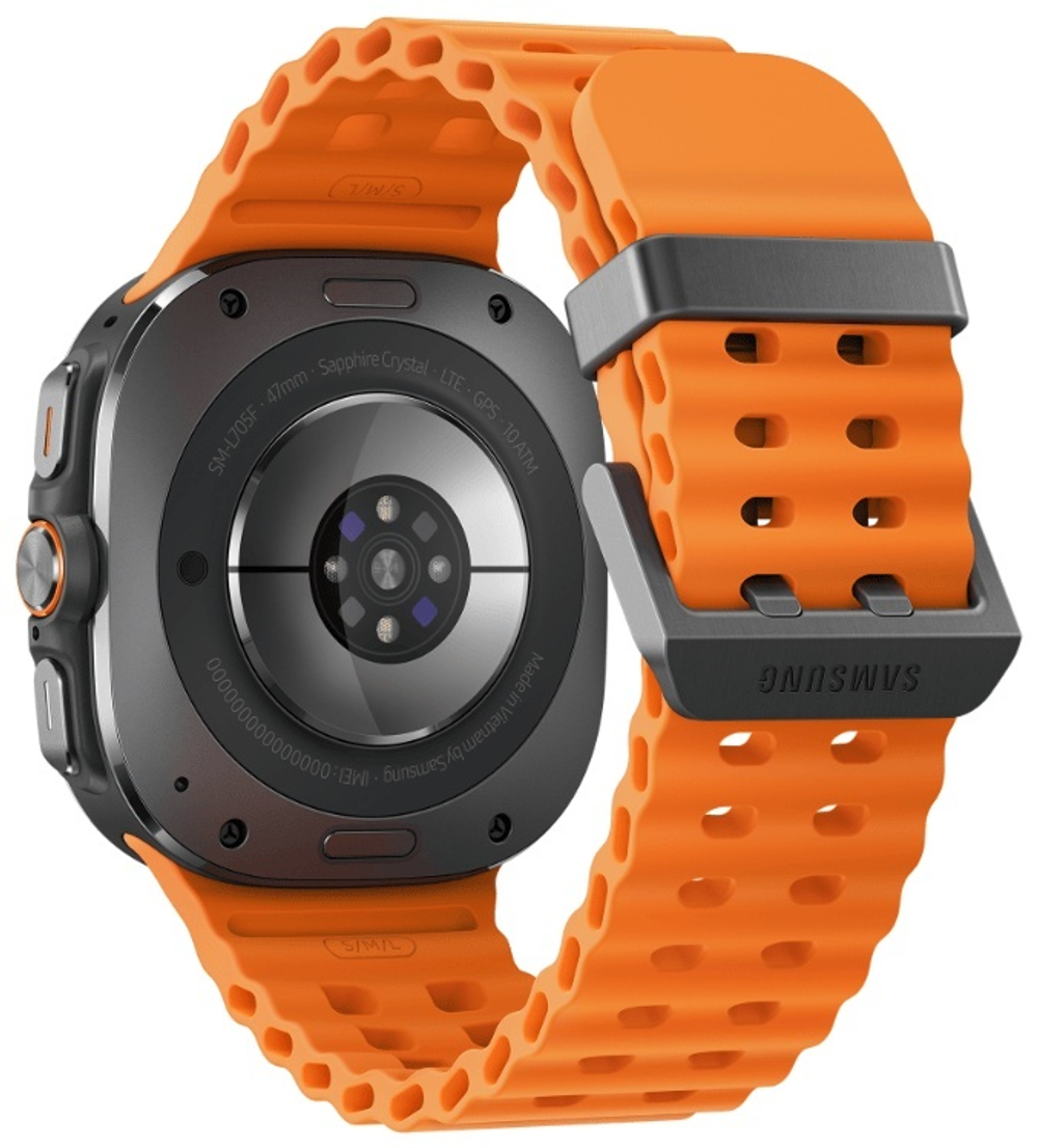 Смарт-часы Samsung Galaxy Watch Ultra 2025 47 мм серый-оранжевый
