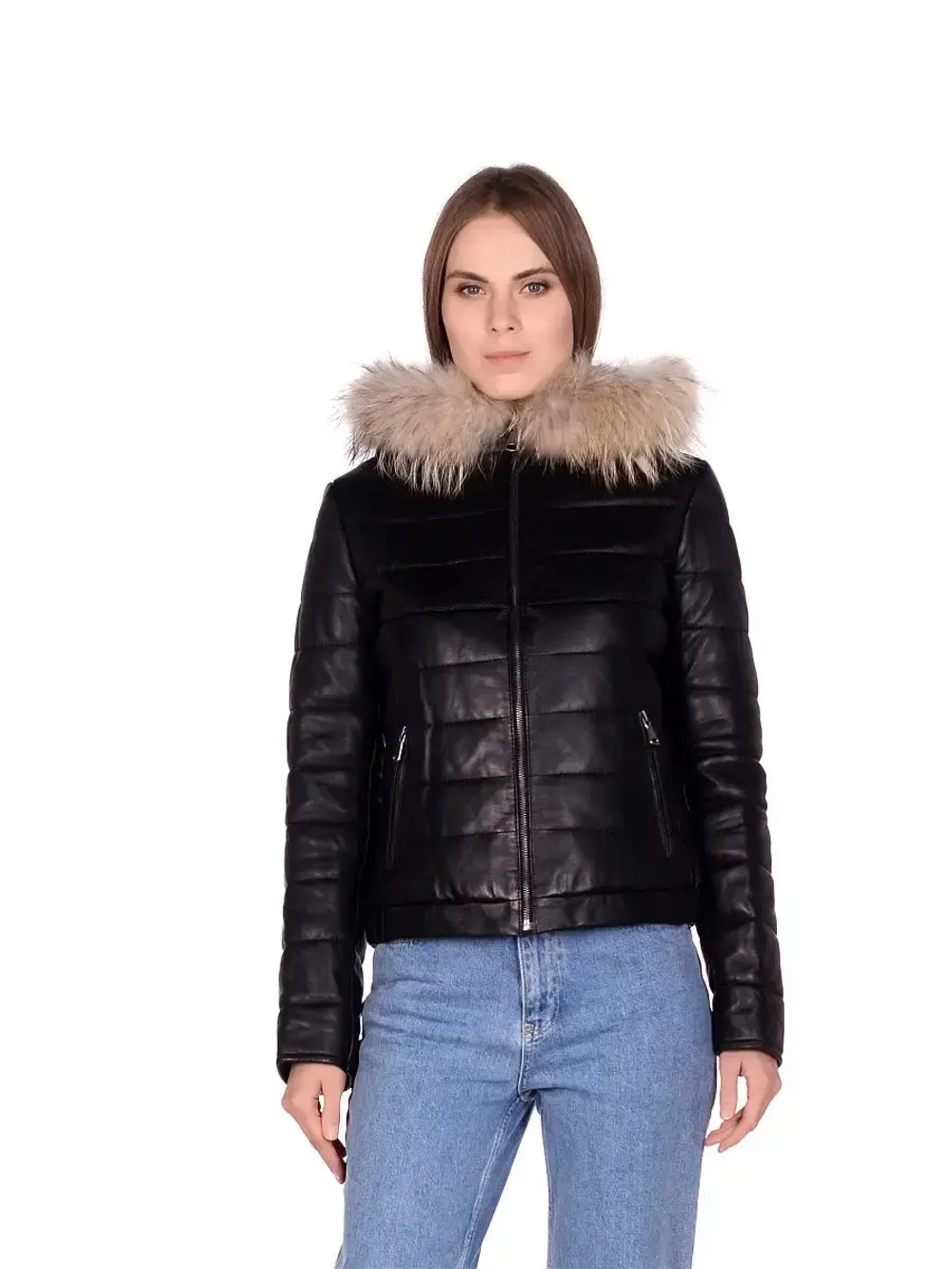 Куртка женская из натуральной кожи