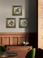 Картина на стену для интерьера на холсте в раме "Птицы" 29*29 см