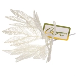 Ветка декоративная «Сказочный листопад» 25 см, Белый