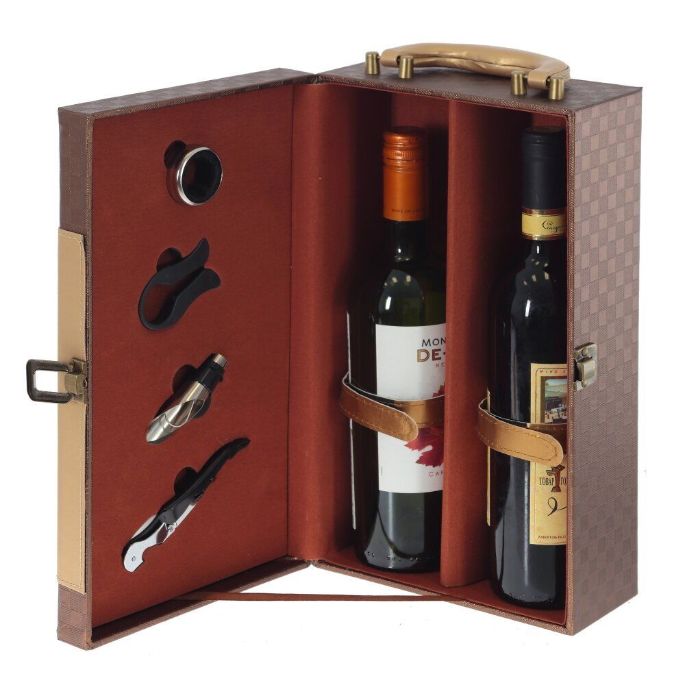 GAEM Шкатулка для бутылок с набором сомелье, L21 W11 H37 см