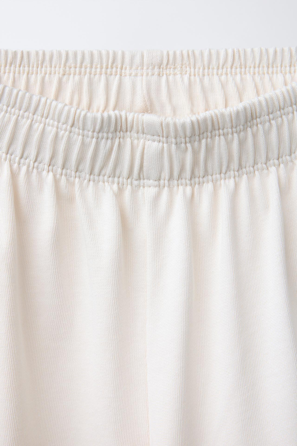 ZARA БРЮКИ СВОБОДНОГО WIDE LEG HEAVY WEIGHT, ЭКРЮ