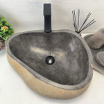 Раковина из речного камня RS-63907 (50*41*15) 0122