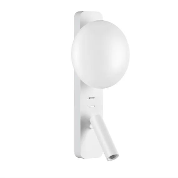 7049/5WL HIGHTECH ODL25 473 металл/акрил белый Настенный светильник IP20 LED 1*5W + 1*3W 2700K ALBERGO