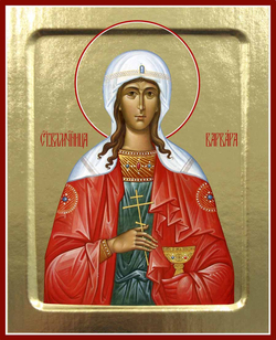 Икона Варвары, великомученицы на дереве: 125 х 160 (Синопсисъ)