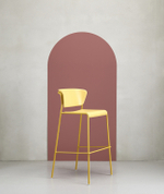Стул барный пластиковый Scab Design Lisa Technopolymer, горчичный