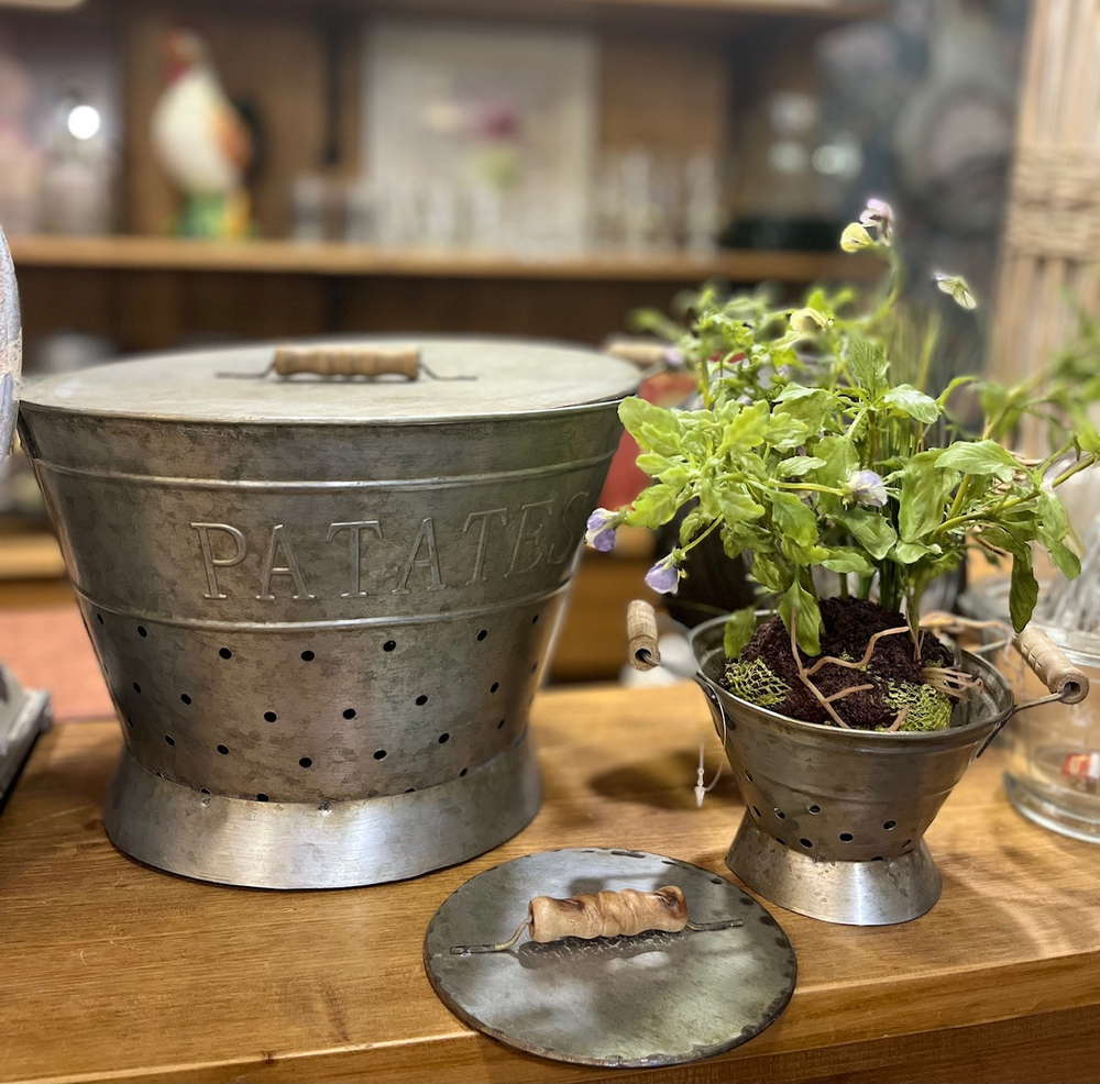 Дуршлак маленький в винтажном стиле 10 см