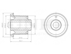 Сайлентблок внутренний переднего верхнего рычага UNIO RMP-20333