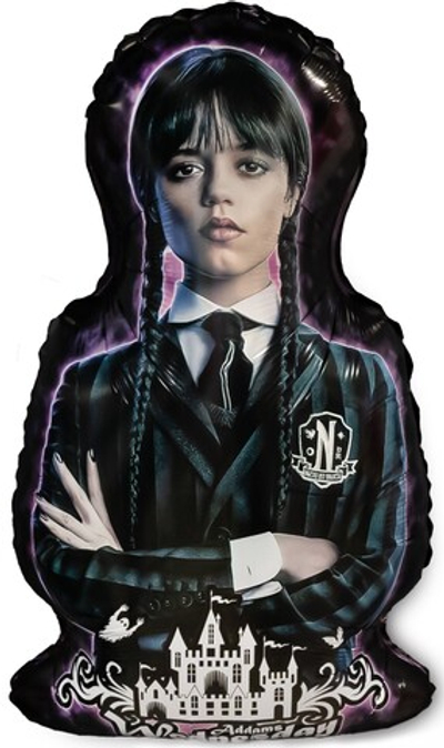 Шар (33''/84 см) Фигура, Мрачная стори, Уэнсдей, Академия Невермор, 1 шт.