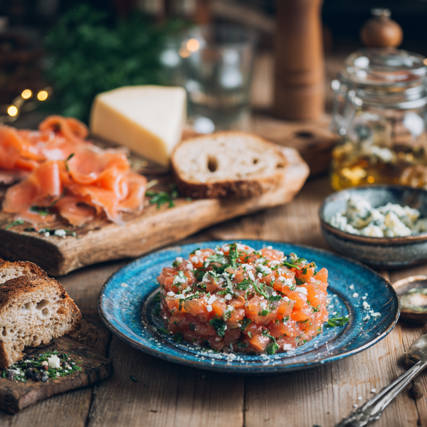 Тартар из лосося с сыром — быстро, вкусно, премиально