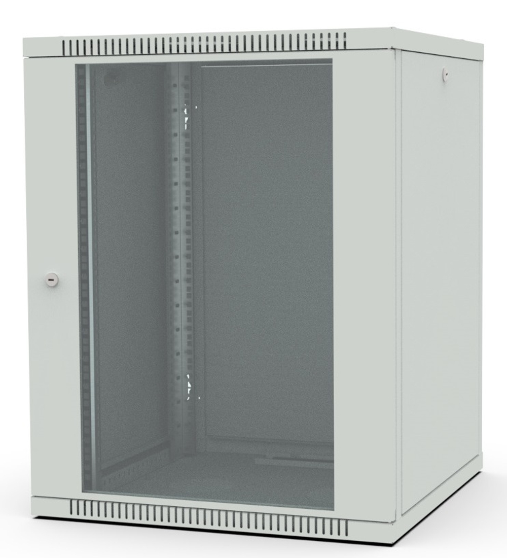 Шкаф настенный 19", 15U Filum FL-WB-1566GM-GY