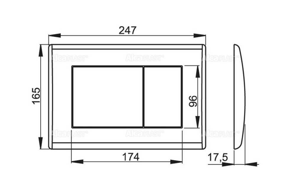 Кнопка M270  управления (белая)