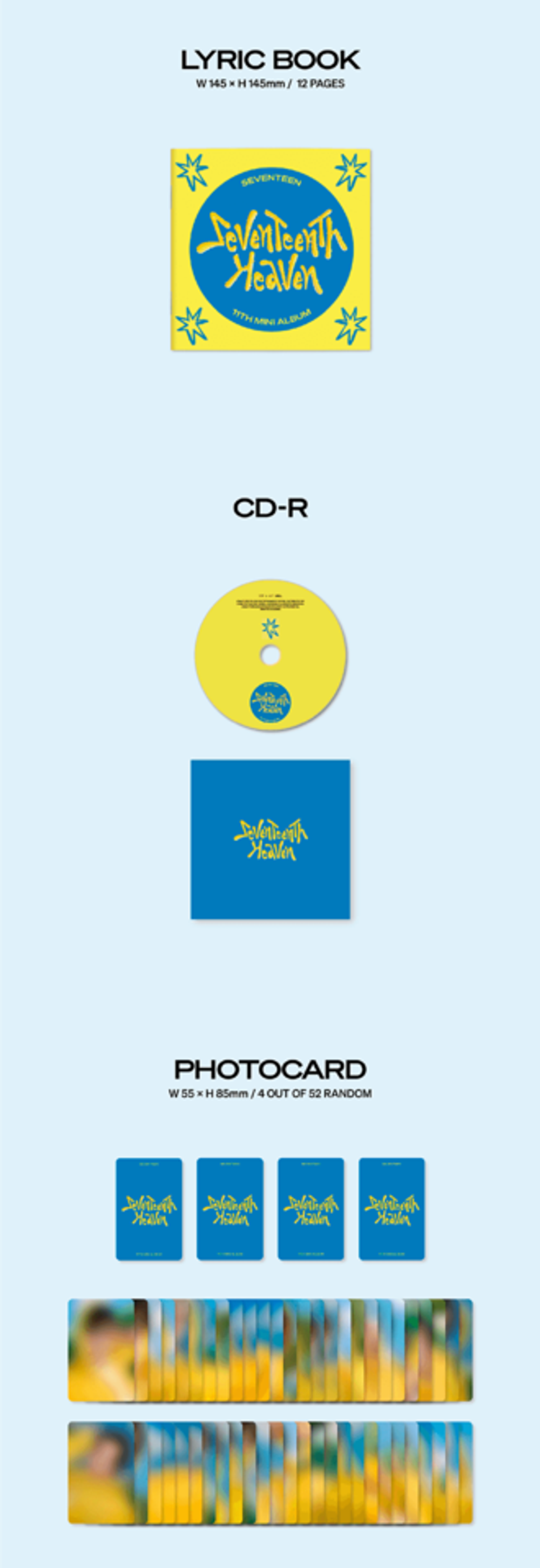 Альбом Seventeen - 11th Mini Album 'SEVENTEENTH HEAVEN' Carat Ver.