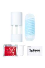Мастурбатор Tenga Spinner Tetra голубой