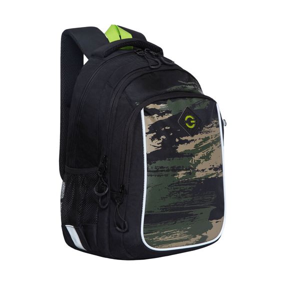 Çanta \ Bag \ RB-252-3f Рюкзак школьный (/2 черный - хаки)