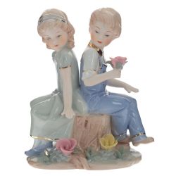 GAEM Фигурка декоративная "Мальчик и девочка", L14,5 W8 H17 см