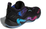 Adidas D.O.N. Issue #3 Round head lace-up, wear-resistant, breathable, lightweight, low-cut actual combat basketball shoes, men's black and purple