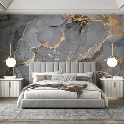 Фотообои мрамор абстракция флюид "Флюид #1", 420см x 270см, флизелин премиум моющиеся GradientArt FLU1420270N