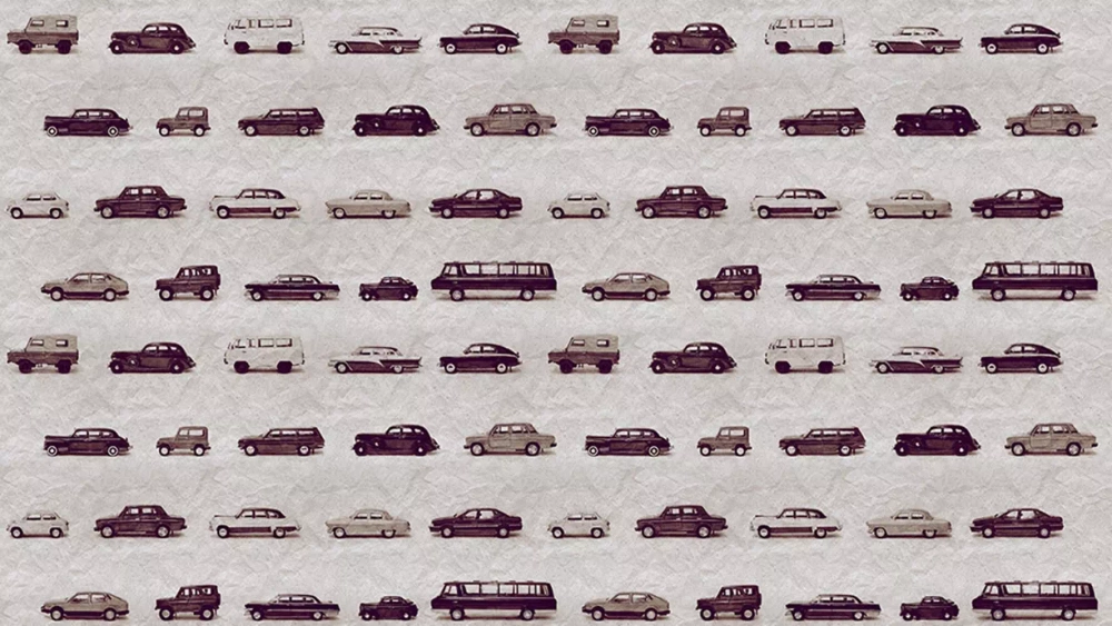 Цифровое панно ID Wall RETRO CARS MIDI SEPIA