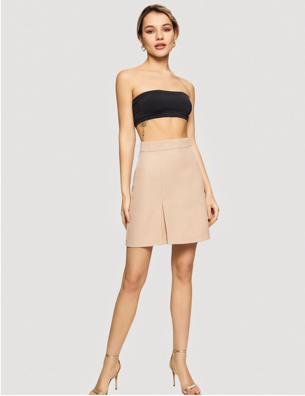 Юбка трапеция мини