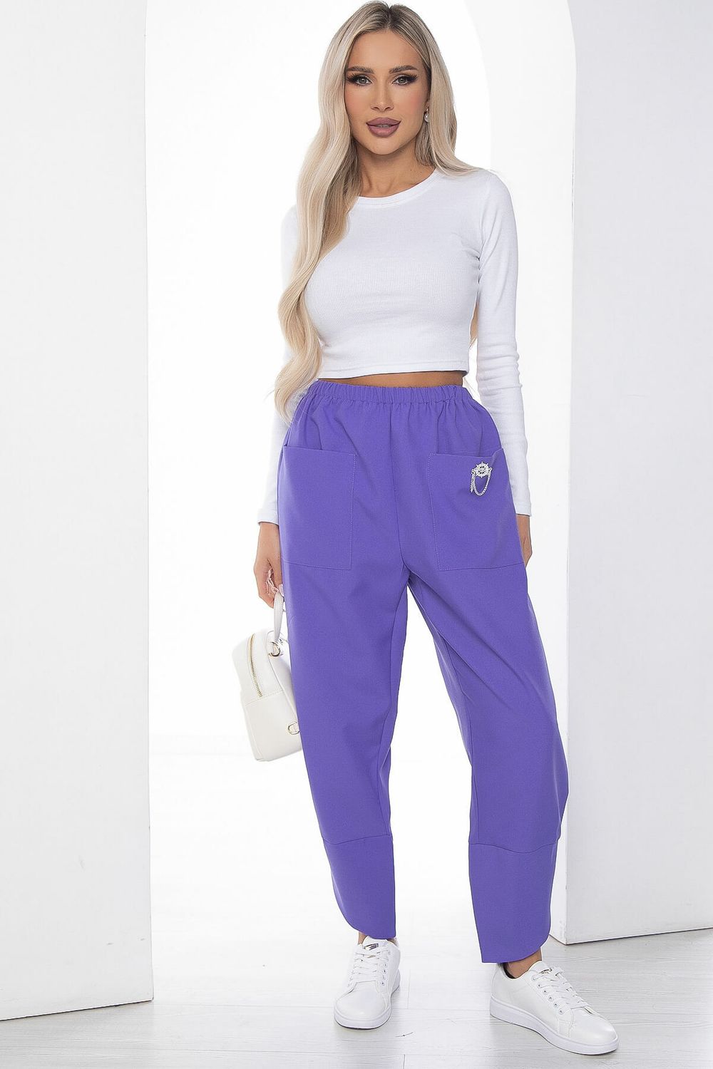 Брюки бохо (сирень) Б9088 LT Collection