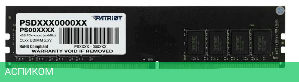Оперативная память Patriot Signature Line 8GB DDR5 (PSD58G560081)