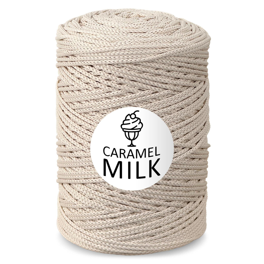 Шнур Caramel Milk, 3мм, 300м, 100% полиэфир (1 шт.)