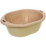 Дуршлаг пластиковый «SEGRETO» Краб 33*23*10,5см оливковый