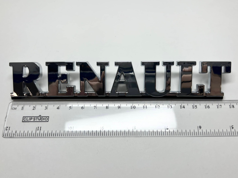Логотип (шильдик, надпись, эмблема) "Renault" для крышки багажника / решетки радиатора / капота