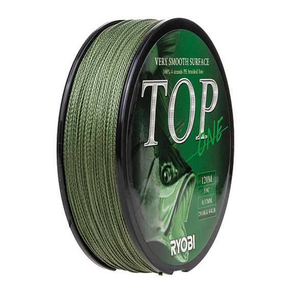 Шнур TOP PE4X-120M 5,0/d-0.370mm Dark green Ryobi
